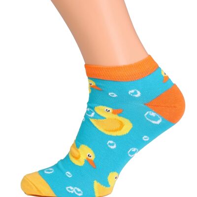 PARDIRALLI calcetines escotados de algodón azul y naranja