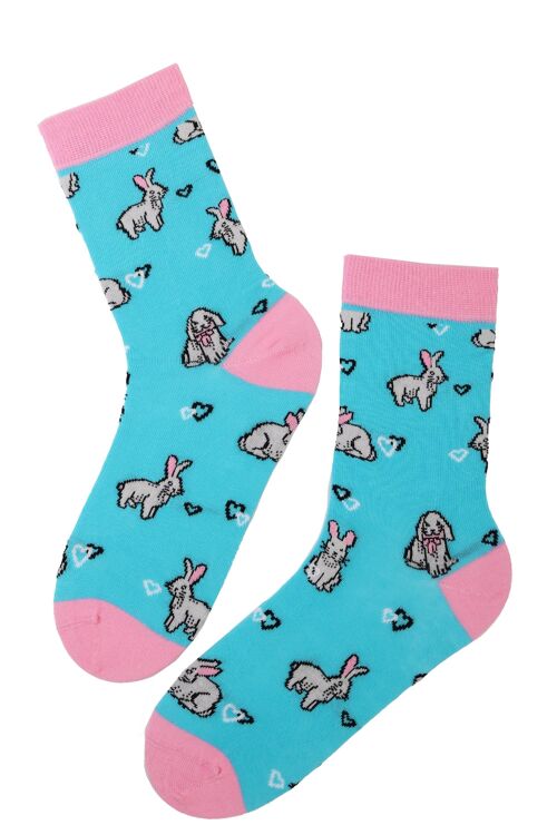 BUNNYLOVE cotton Easter socks with bunnies