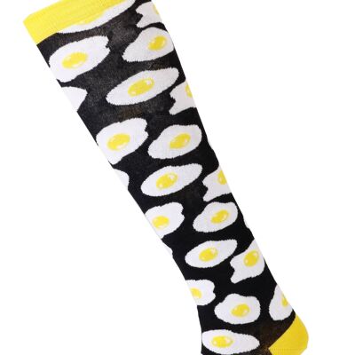 EGG cotton knee highs with eggs