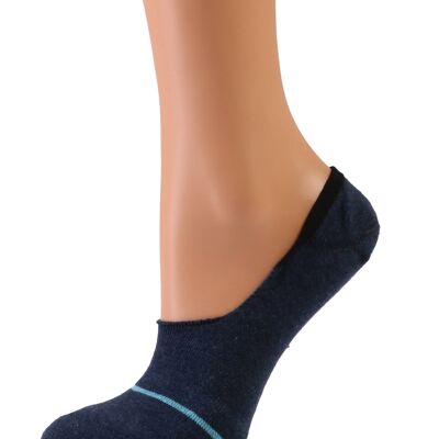 Chaussettes invisibles bleues VIKI pour femme 6-9