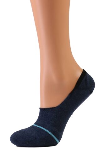 Chaussettes invisibles bleues VIKI pour femme 6-9 1