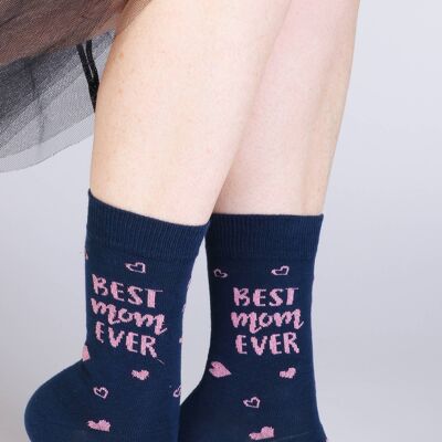 BEST MOM EVER Mother's Day cotton socks