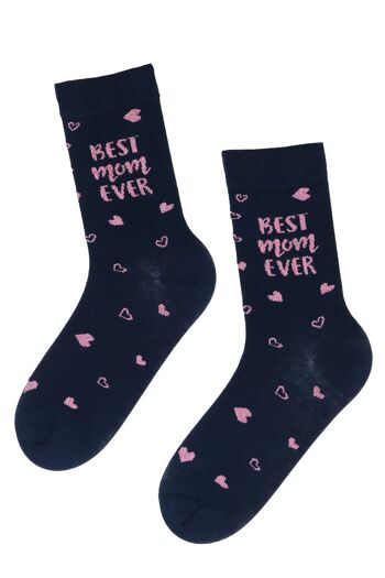 Chaussettes en coton pour la fête des mères BEST MOM EVER 2