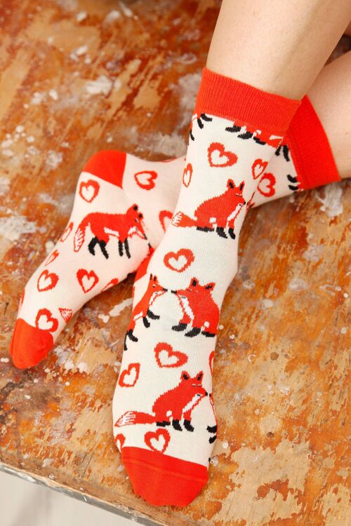 FOXY LOVE Valentine's Day cotton socks