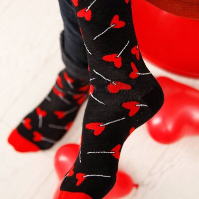 CANDY Valentine's Day socks for men 9-11