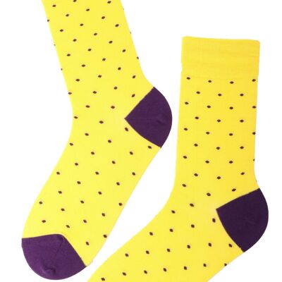 GORDON calcetines amarillos de algodón para hombre 9-11
