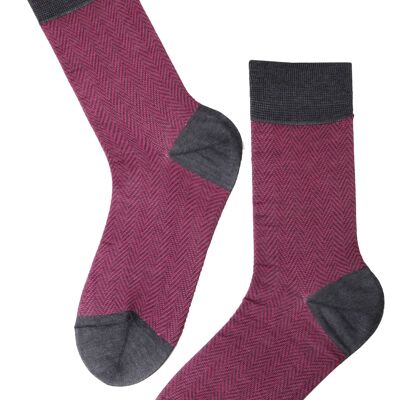 HERBERT rosa Anzugsocken für Herren