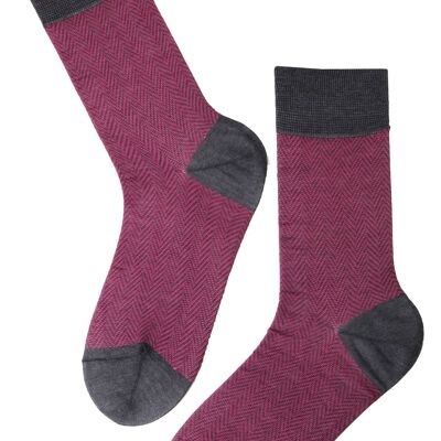 HERBERT calcetines de traje rosa para hombre
