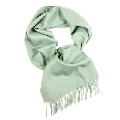 Light green alpaca wool scarf