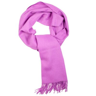 Purple alpaca wool scarf