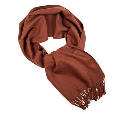 Chocolate alpaca wool scarf