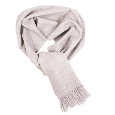 Light grey alpaca wool scarf