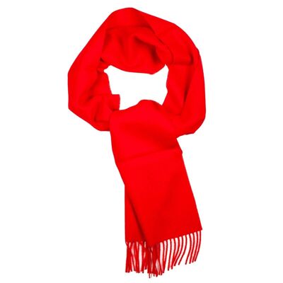 Großes natürliches Alpaka 100% Babyalpaka-Schal in roter Farbe