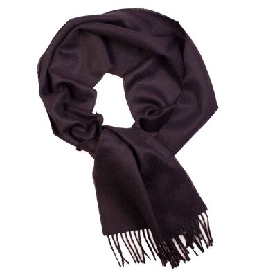 Black alpaca wool scarf