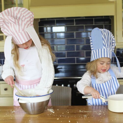 Child Bunny Apron & Hat Set - Pink