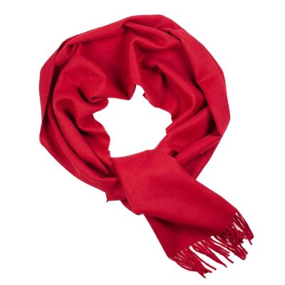 Bordeaux red alpaca wool scarf