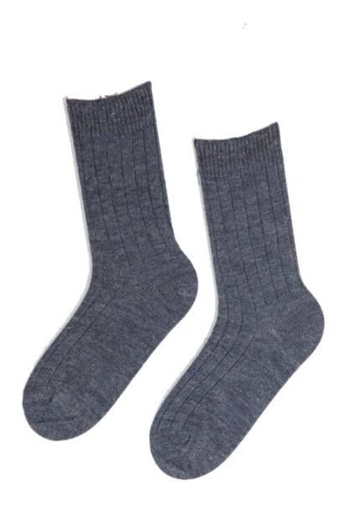 ALPAKA wool blue socks