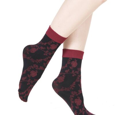 ANDRA 60 DENIER black socks for women 6-9