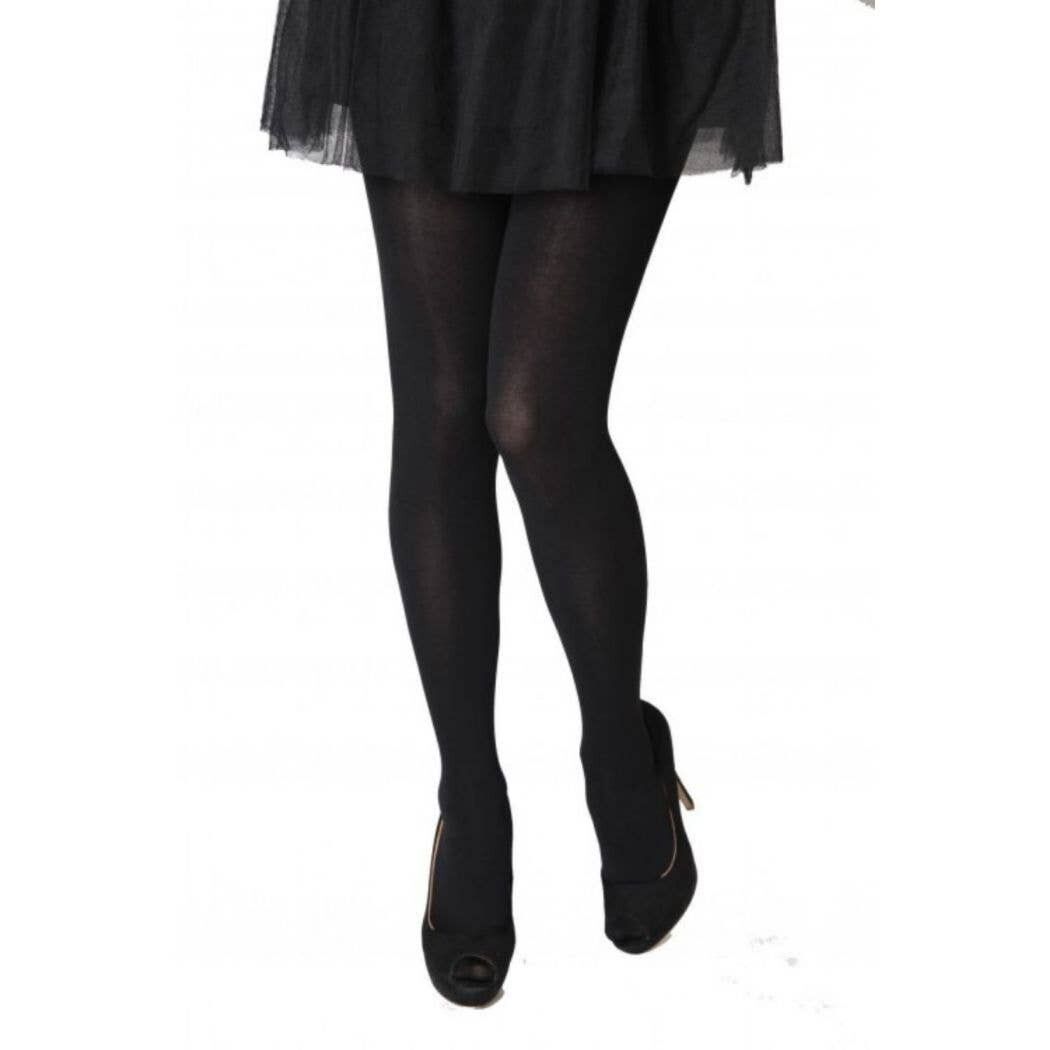 LIISBET schwarze Damenstrumpfhose aus Baumwolle