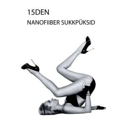 SENSATION 15 DENIER black nanofiber tights for women