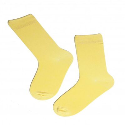 TAUNO men's socks LIGHT YELLOW 7-11