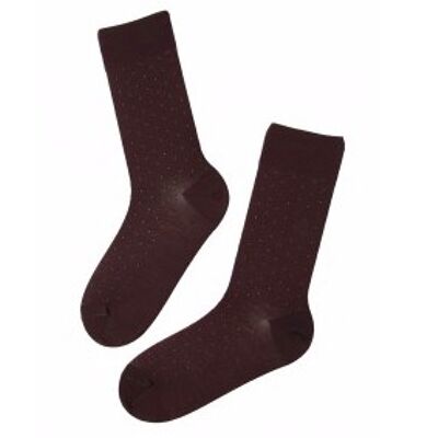 VEIKO bordeaux merino socks for men