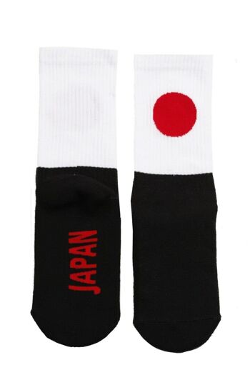 Chaussettes drapeau JAPON pour hommes et femmes 2