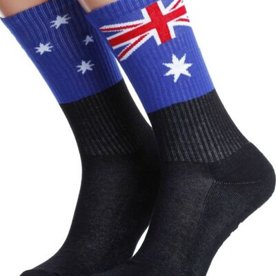 Chaussettes drapeau AUSTRALIE pour hommes et femmes