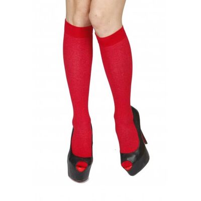 KRISS Red Cotton Knee-Highs