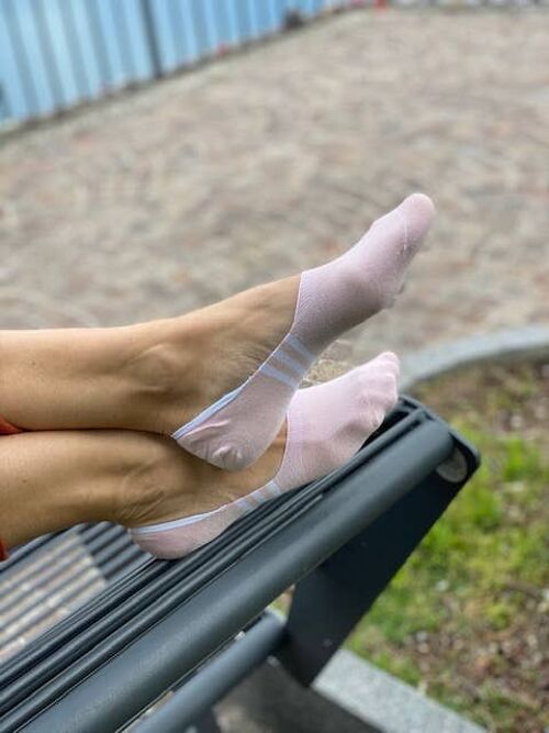 ROME Pink Invisible Socks for Women 6-9