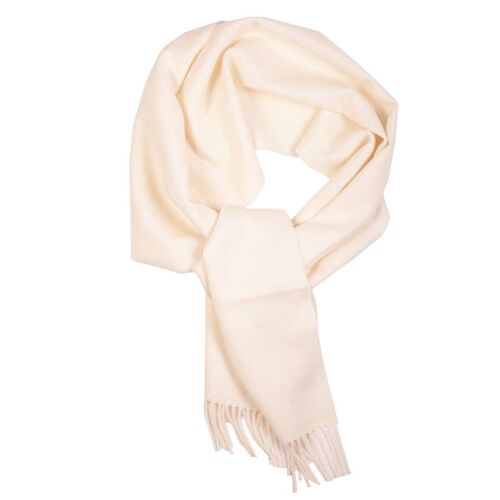 White Royal alpaca wool scarf