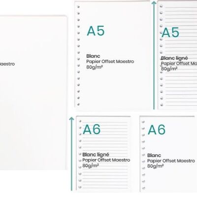 A4 White Notebook Refill