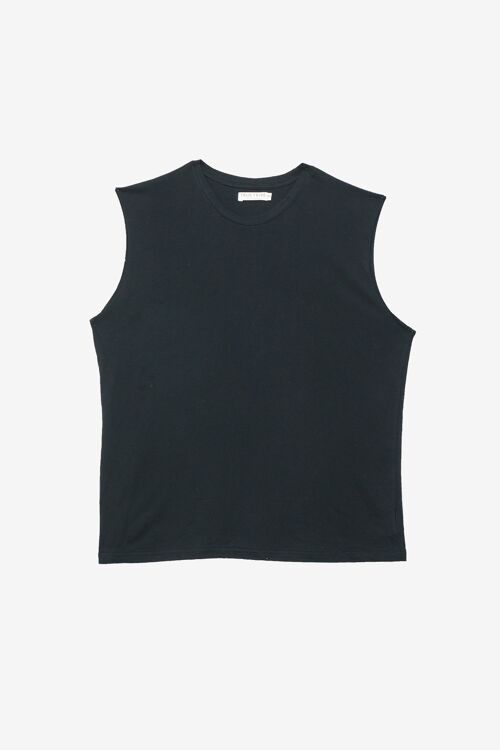 Black - sleeveless t-shirt