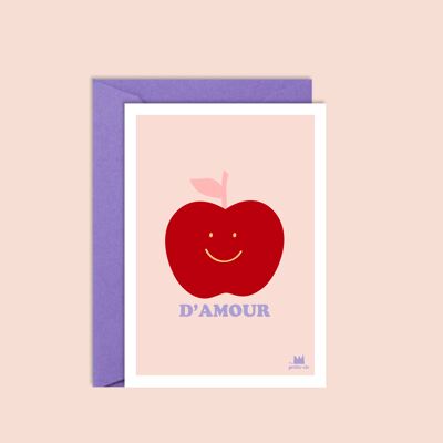 Children's card - Candy apple