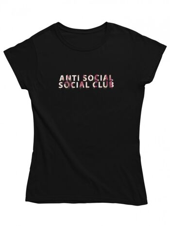 T-shirt femme - Club social anti social 1