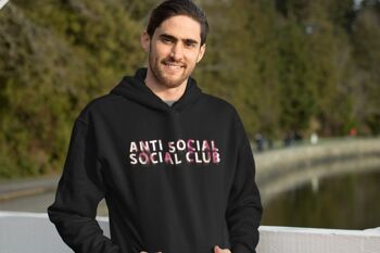 Sweat à capuche pour homme - Club social anti social 2
