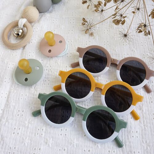 Zonnebril | Sunglasses | Yellow - White