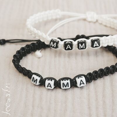 Bracelet Maman - Noir