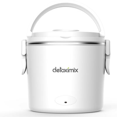 DETOXIMIX LUNCH BOX HEATED WHITE - Ideal gift for Christmas