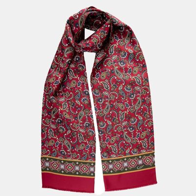 Maserati - Silk Scarf - Red