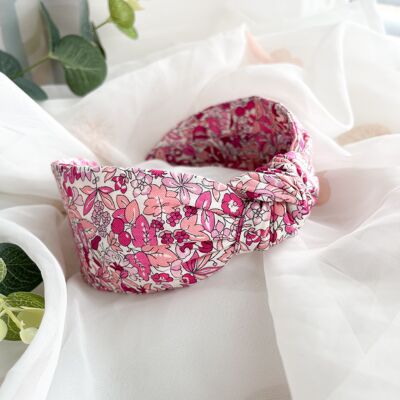 Knot Headband - Liberty London Pink Hyde Floral Print