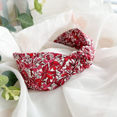 Knot Headband - Liberty London Red Hyde Floral Print