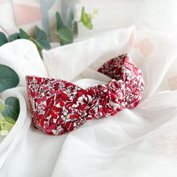 Bandeau Noeud - Liberty London Red Hyde Floral Print 2
