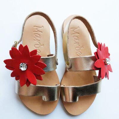 Handmade Leather Kid Sandal : Athenais