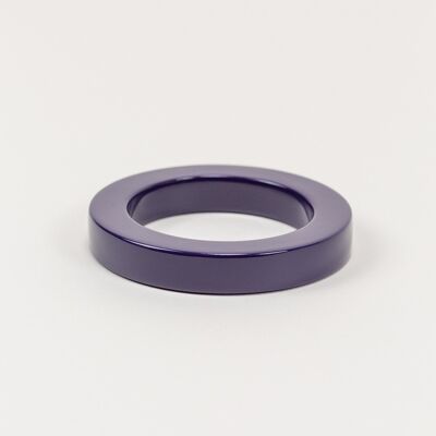 Bracelet bords droits laqué violet