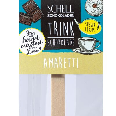 Drinking chocolate stick Amaretti