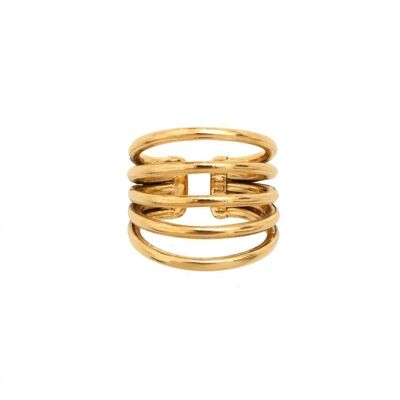 5 HOOPS RING - GOLD