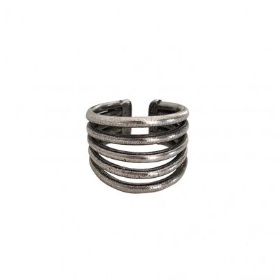 5 HOOPS RING - SILVER