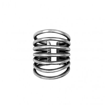 7 HOOPS RING - SILVER