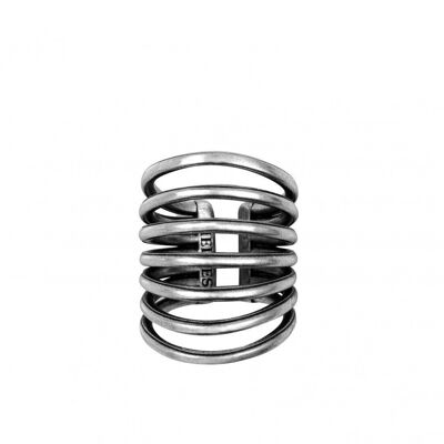 7 HOOPS RING - SILVER